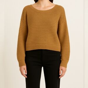 moon & madison Camel Crew Neck Sweater